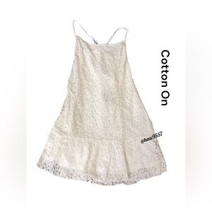 Cotton On Women Lyla White Lace Lined Pullover Adjustable Strappy Dress …
